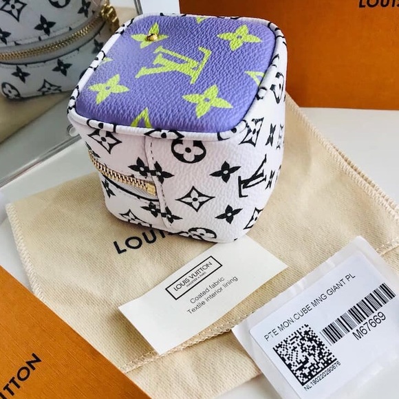 LV Giant Monogram Cube coin purse